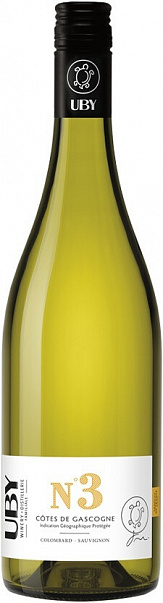 Domaine Uby № 3 Colombard - Sauvignon Cotes De Gascogne Igp