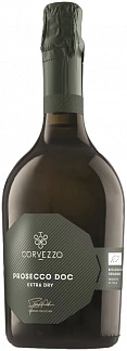 Корвеццо Просекко Тревизо, Белое, Экстра Драй, 11%, 0.75Л.