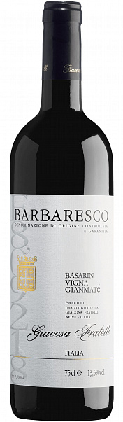 Giacosa Fratelli Basarin Vigna Gianmate Barbaresco