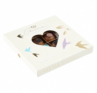 Schast'ye Happiness Souffle In Milk Chocolate Assorted 320G.