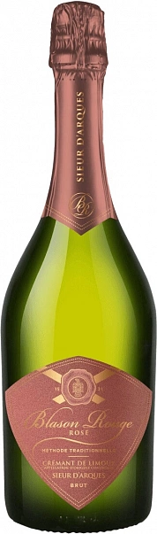 Sieur D'arques Cremant De Limoux Blason Rouge Rose Brut
