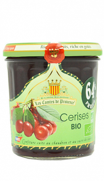 Confiture De Cerises Bio Les Comtes De Provence 350G.