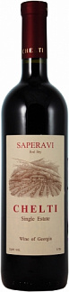 Челти Саперави, Красное, Сухое, 14.5%, 0.75Л.