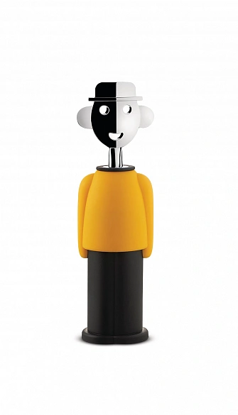 Corkscrew  Alessi Alessandro M , Color Yellow/Black/Chrome