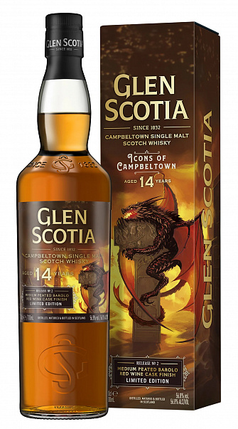 Glen Scotia Release №2 Medium Peated Barolo Red Wine Cask Finish Aged 14 Years