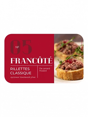 Duck Rillettes Classique Francote 160G.