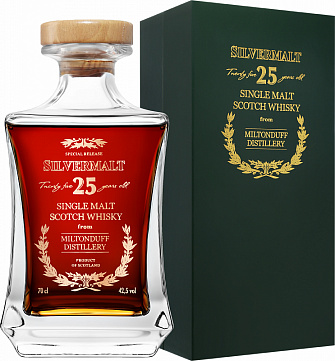 Silvermalt Miltonduff 25 Years Old Single Malt Scotch Whisky