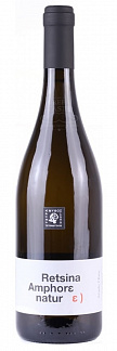 Тетрамитос Рецина Амфора Натур, 2024, Белое, Сухое, 12%, 0.75Л.