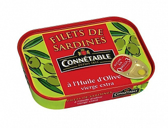 Filets De Sardines With Olive Oil Connetable 100G.