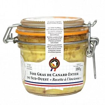 Foie Gras De Canard Entier Du Sud-Ouest Secrets De Louise 180G.