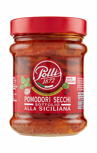 Pomodori Secchi Sottolio Alla Siciliana Polli 285G.