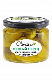 Желтый Перец Фаршированный Сыром Оливатека 290Г.