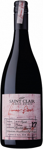 Saint Clair Pioneer Block 17 Plateau Syrah