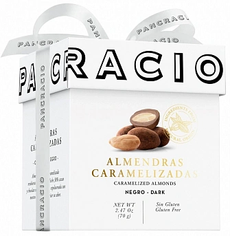 Pancracio Almendras Caramelizadas In Dark Chocolate 70G.