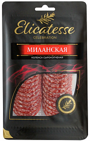 Колбаса С/В Эликатессе Миланская (Нарезка), 100Гр.