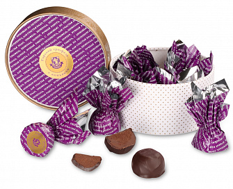 Candies Bitter Truffle With Cognac Purple 120 Gr.