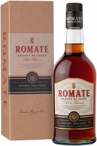 Sanchez Romate Brandy De Jerez Solera Reserva In Box