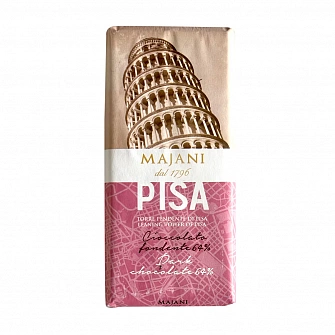 Pisa Dark Chocolate 64%  Majani 100G.