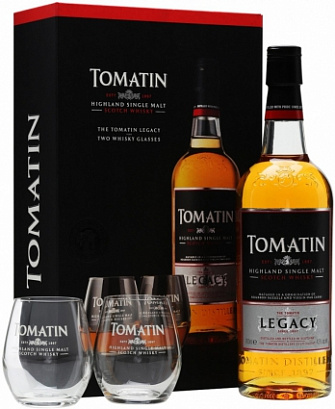 Tomatin Legacy Set With 2 Glasses